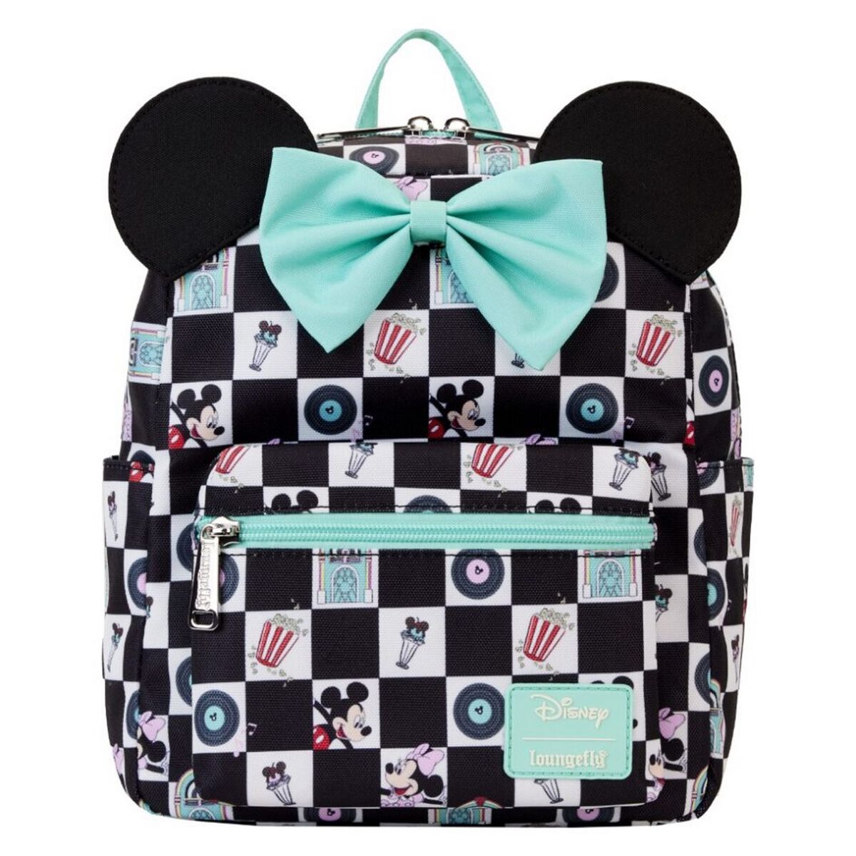 Micky Maus Loungefly - Micky & Minnie Date Night Diner Mini-Rucksack multicolor
