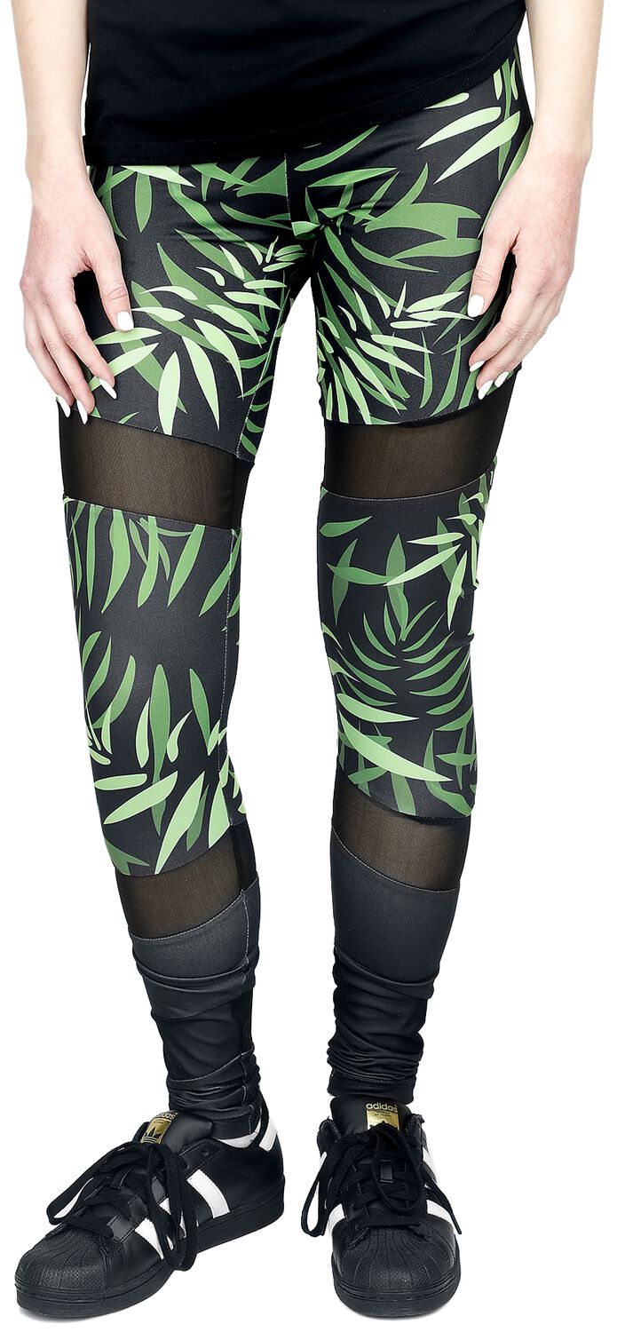 Leggings with bambus print and mesh inserts | RED by EMP Leggings | EMP