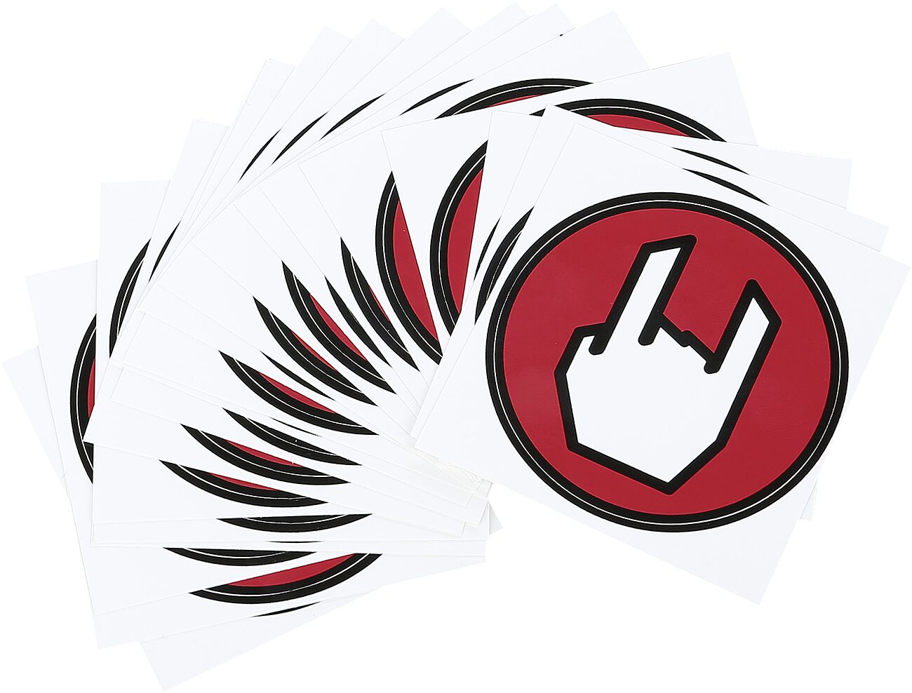 EMP Special Collection - Sticker - Logo - Aufkleber-Set - rot|schwarz|weiß