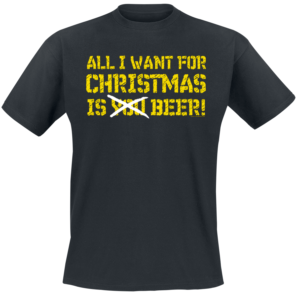 All I Want For Christmas Is Beer -  - T-Shirt - black image