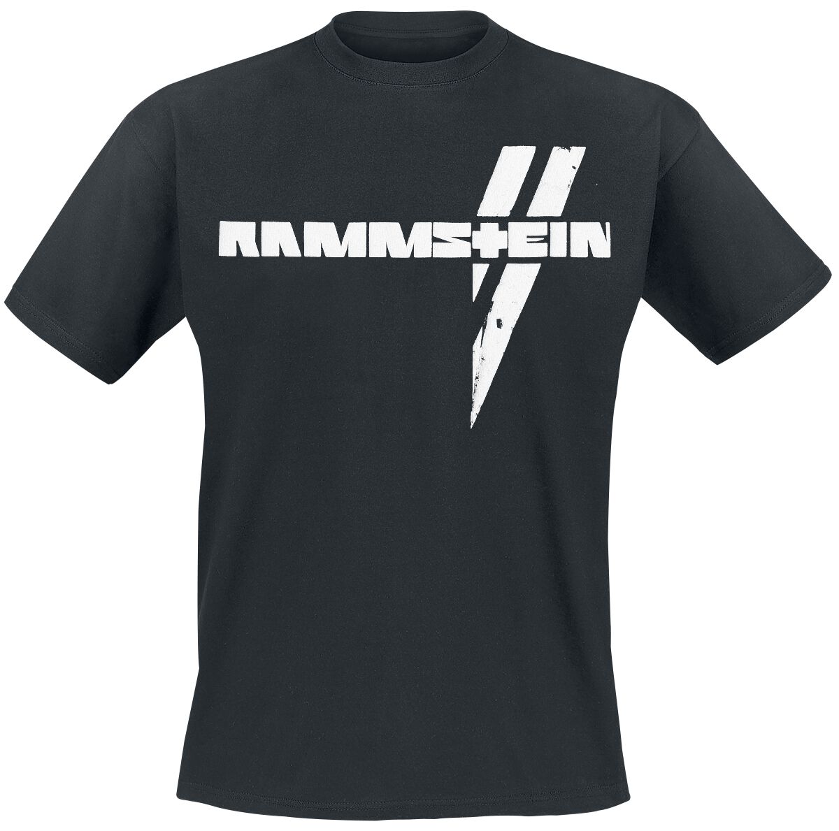 Rammstein T-Shirt - Weiße Balken - S bis 5XL - für Männer - Größe XL - schwarz  - Lizenziertes Merchandise!