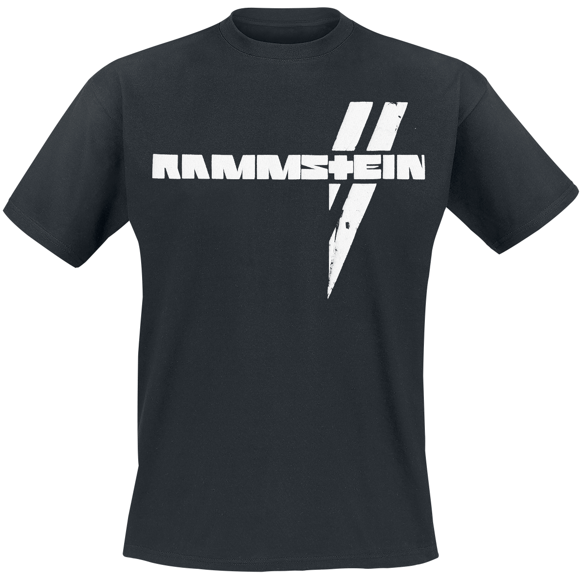 Rammstein - Weiße Balken - T-Shirt - schwarz