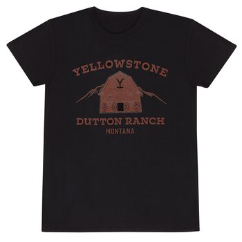 Yellowstone Dutton Ranch Gold Pocket Logo – T-Shirt Officiel, Style Western Authentique