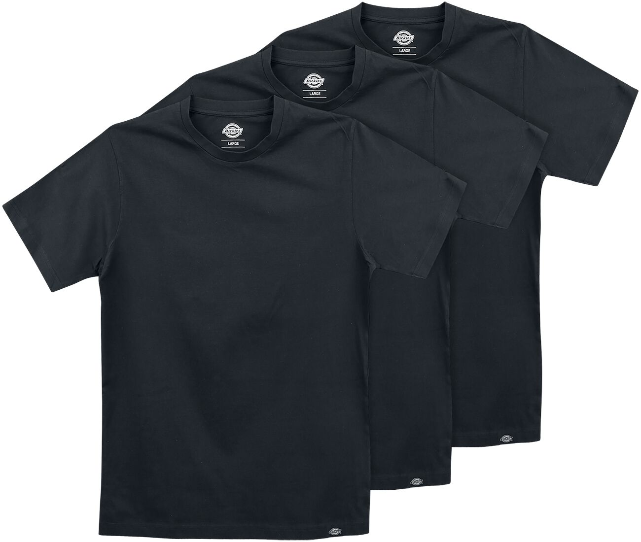Image of T-Shirt di Dickies - Dickies T-Shirt 3er-Pack - S a XXL - Uomo - nero