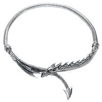 Alchemy Gothic Dragon's Lure - Anello da donna, colore argento, L-XL Alchemy Gothic Dragon's Lure - Anello da donna, colore argento, L-XL
