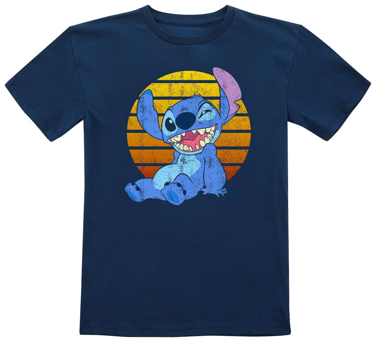 Image of Lilo and Stitch Kids - Stitch Kinder-Shirt blau