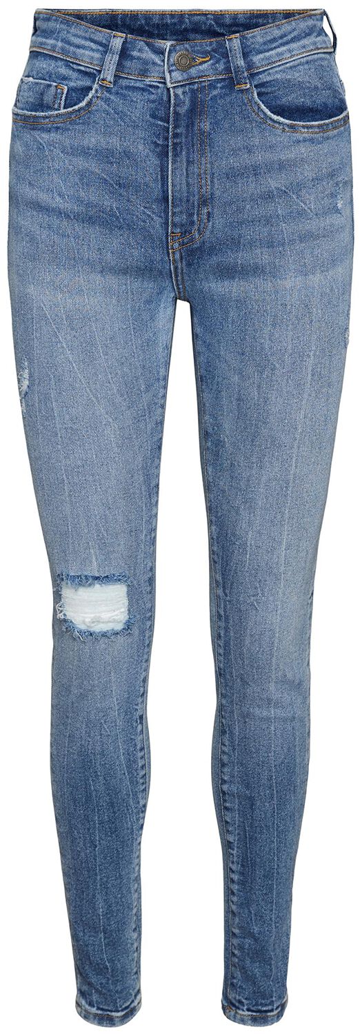 Image of Noisy May Callie High Waist Skinny Des Jeans Girl-Jeans blau