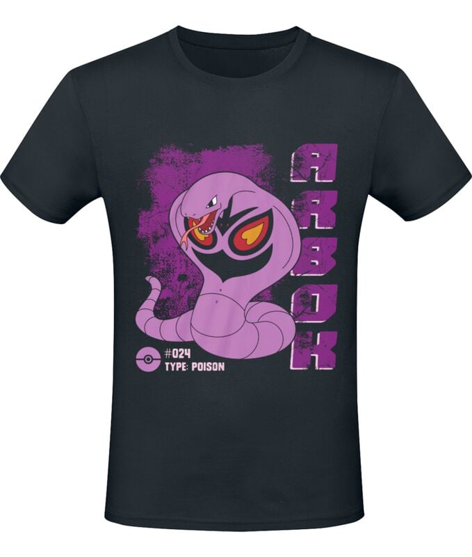 Camiseta  de Pokémon - Arbok - Hombre - Negro