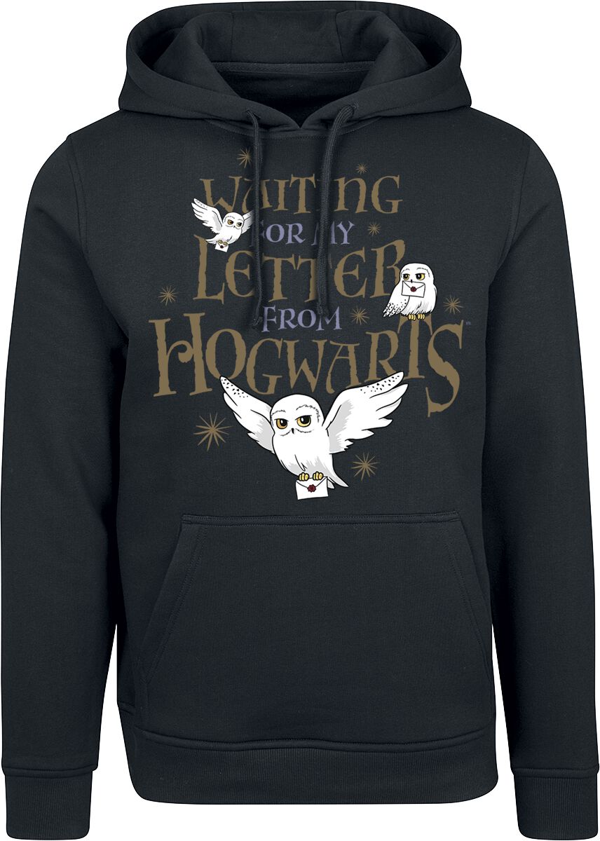 Levně Harry Potter Hogwarts Letter Mikina s kapucí černá