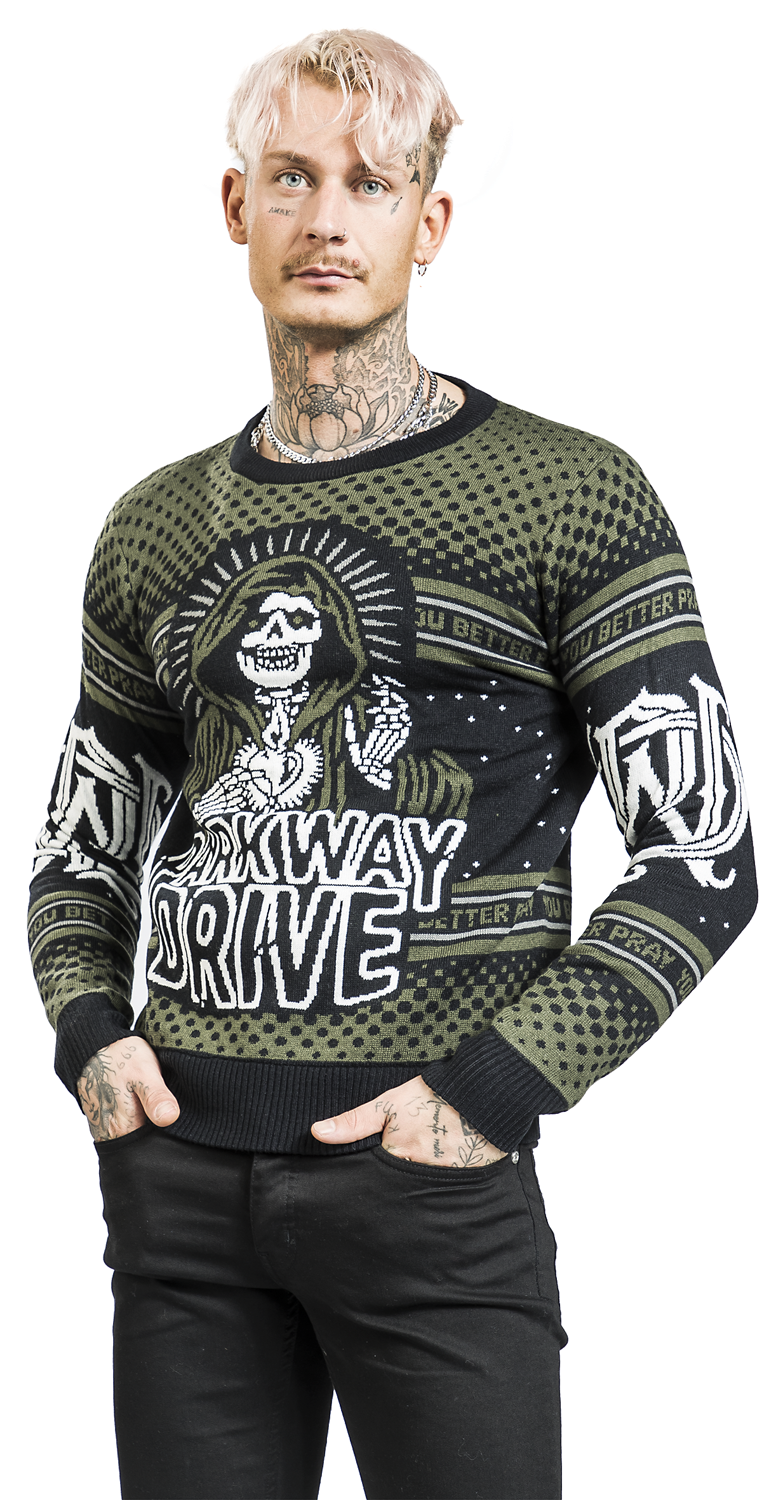 Parkway Drive Holiday Sweater 2022 Weihnachtspullover multicolor