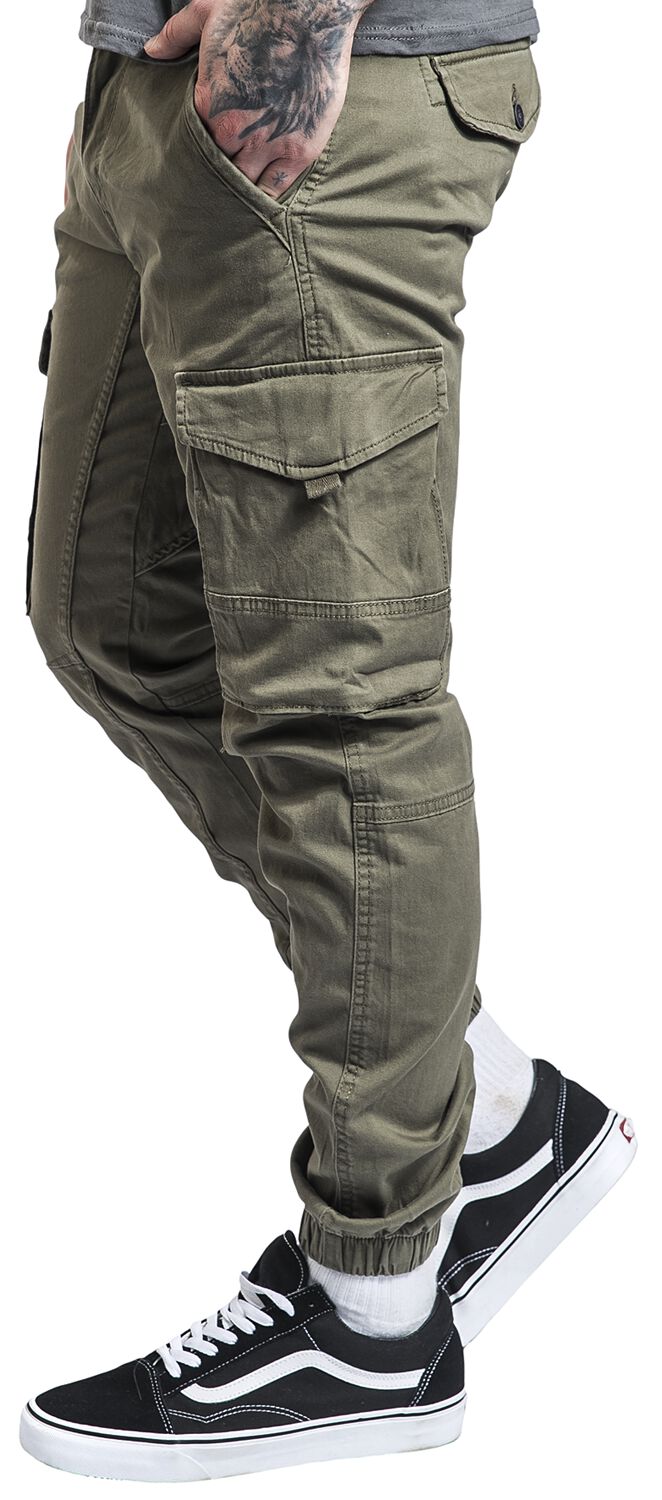 Jack And Jones Slim Stretch Cuffed Cargo Pants | A