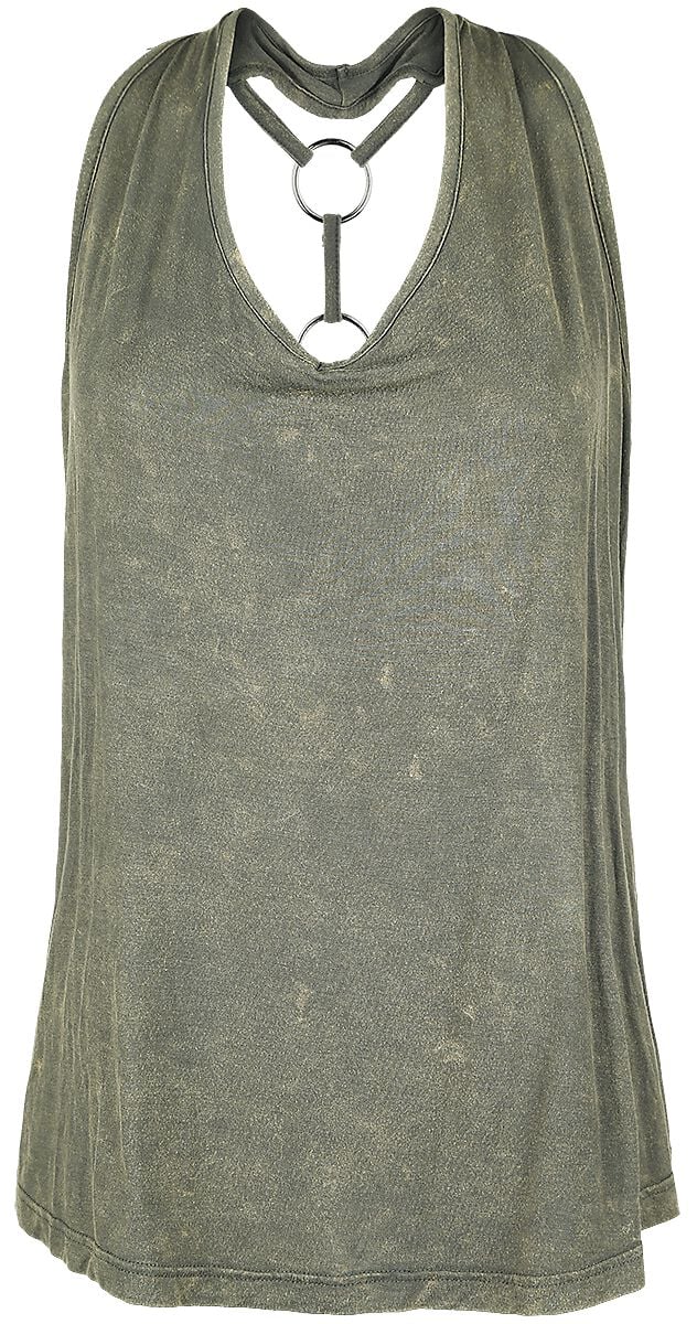 Black Premium By Emp Top - Ella - M Tot L - Voor Vrouwen - Olijf