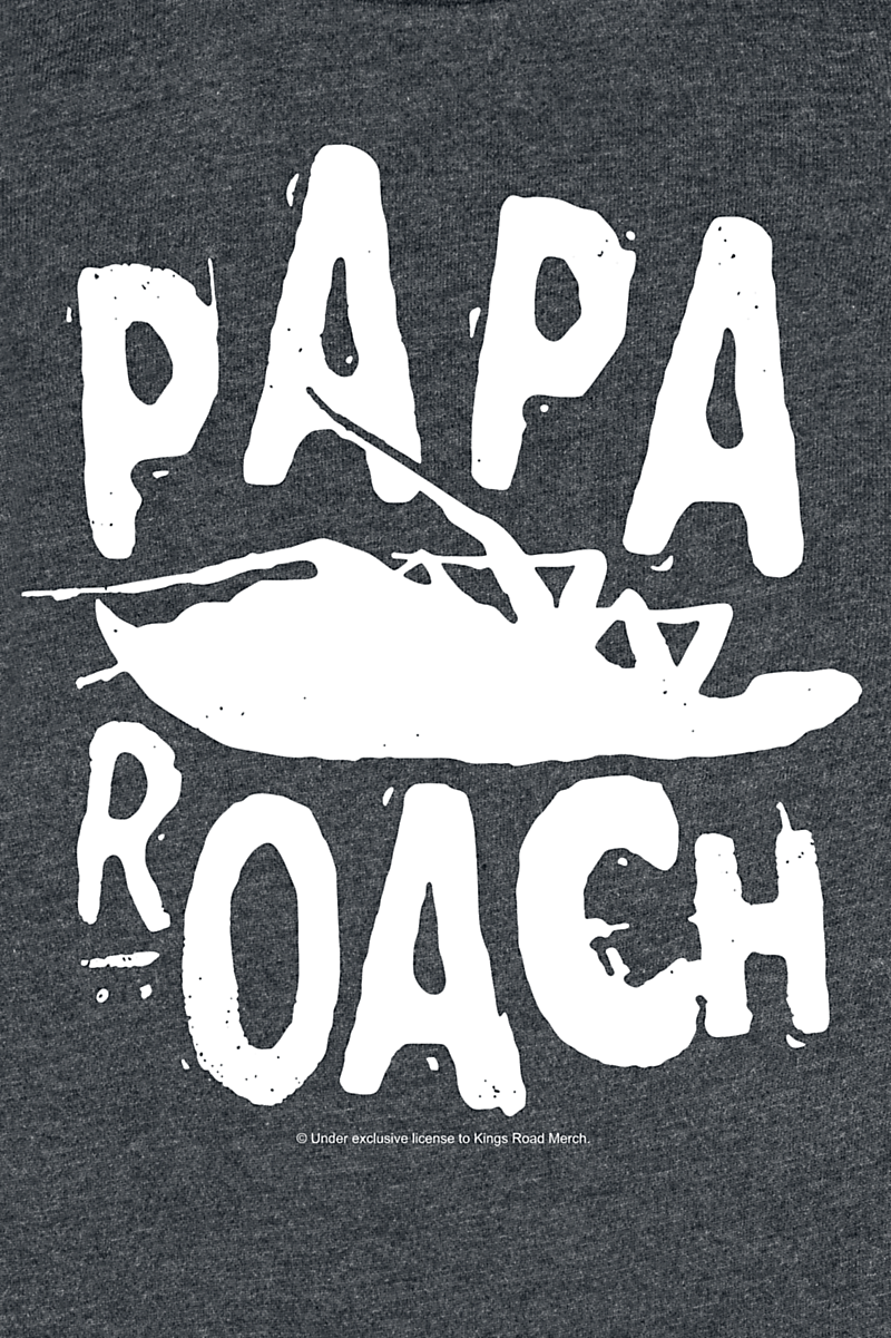 Papa Roach Metal-Kids - Logo/Roach T-Shirt charcoal