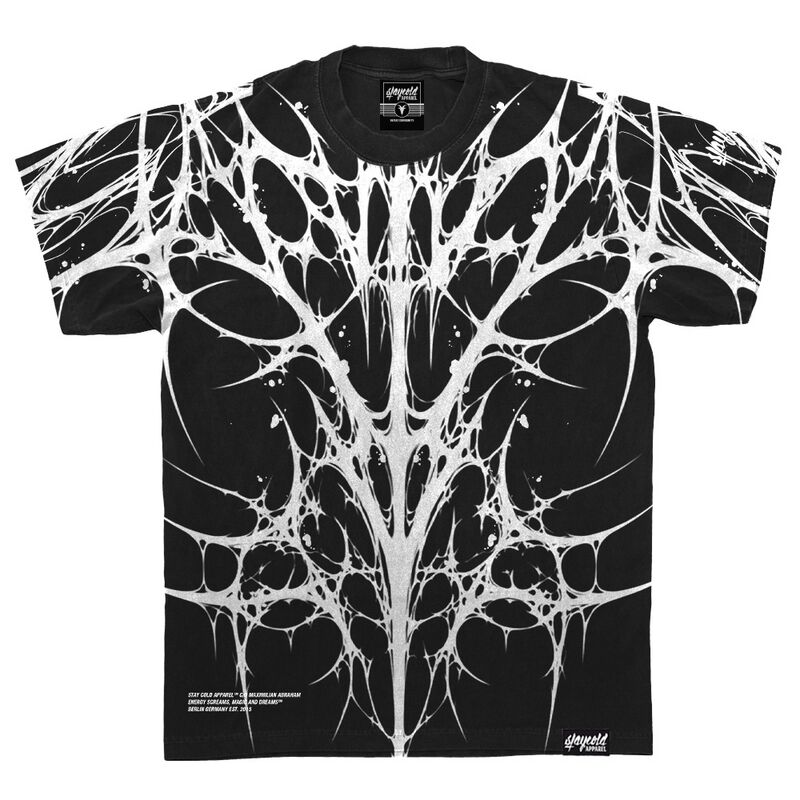 T-Shirt Manches courtes  de Stay Cold Apparel - Ripcage (Black) - Heavy Oversized T-Shirt (250GSM) - S à 3XL - pour Homme - noir