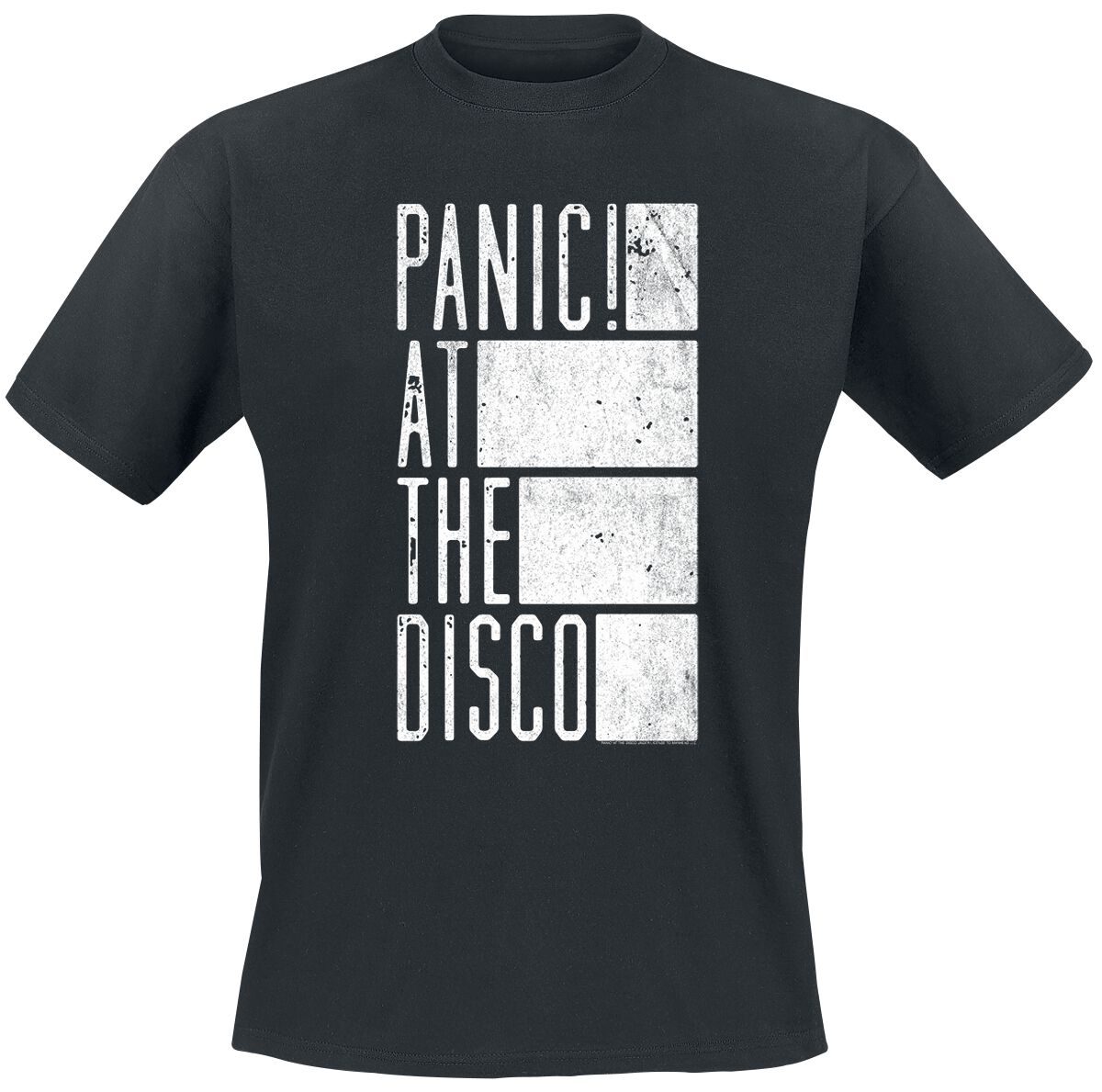 Image of Panic! At The Disco Block Text T-Shirt schwarz