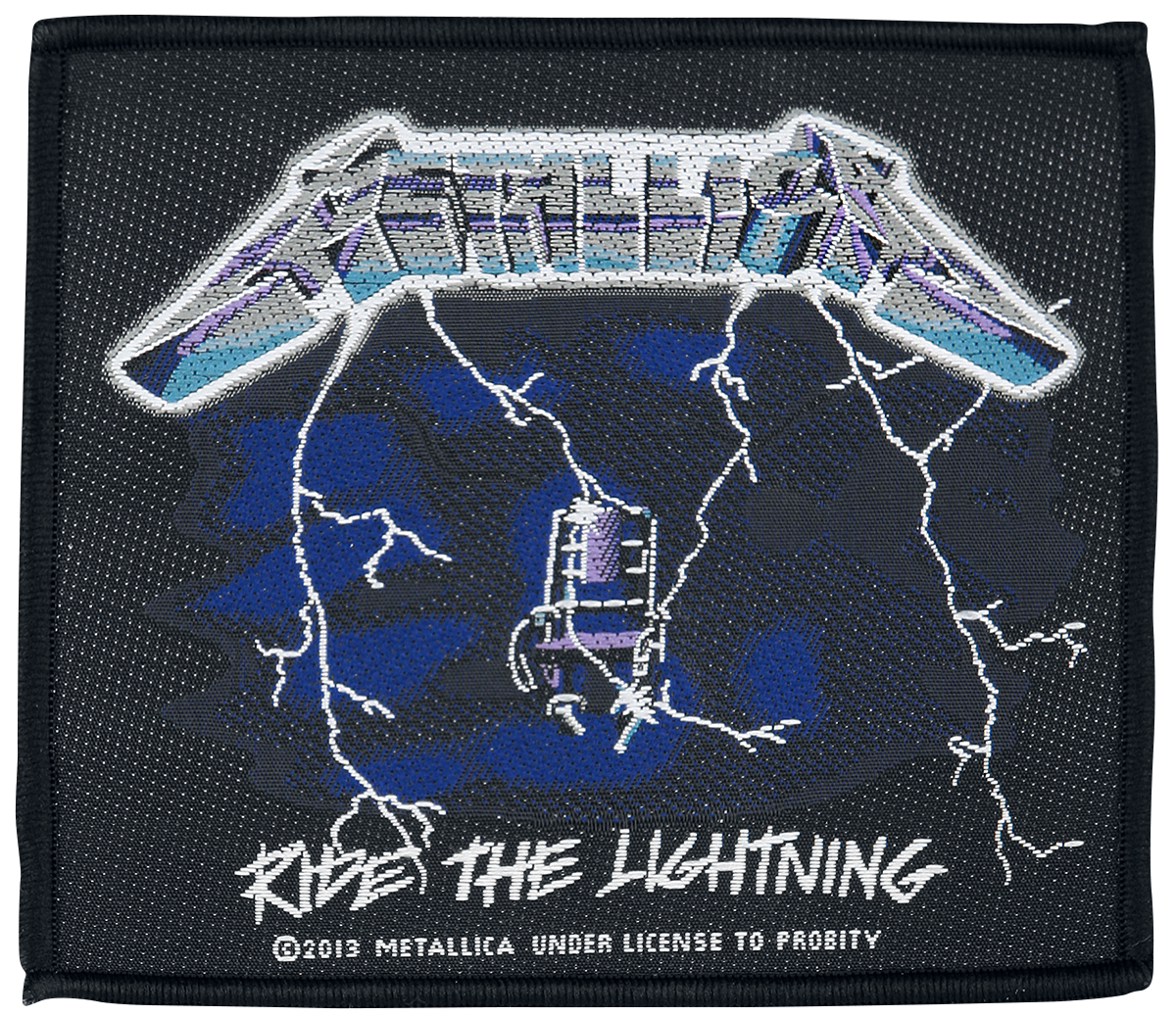 Metallica - Ride The Lightning - Patch - schwarz| blau| weiß