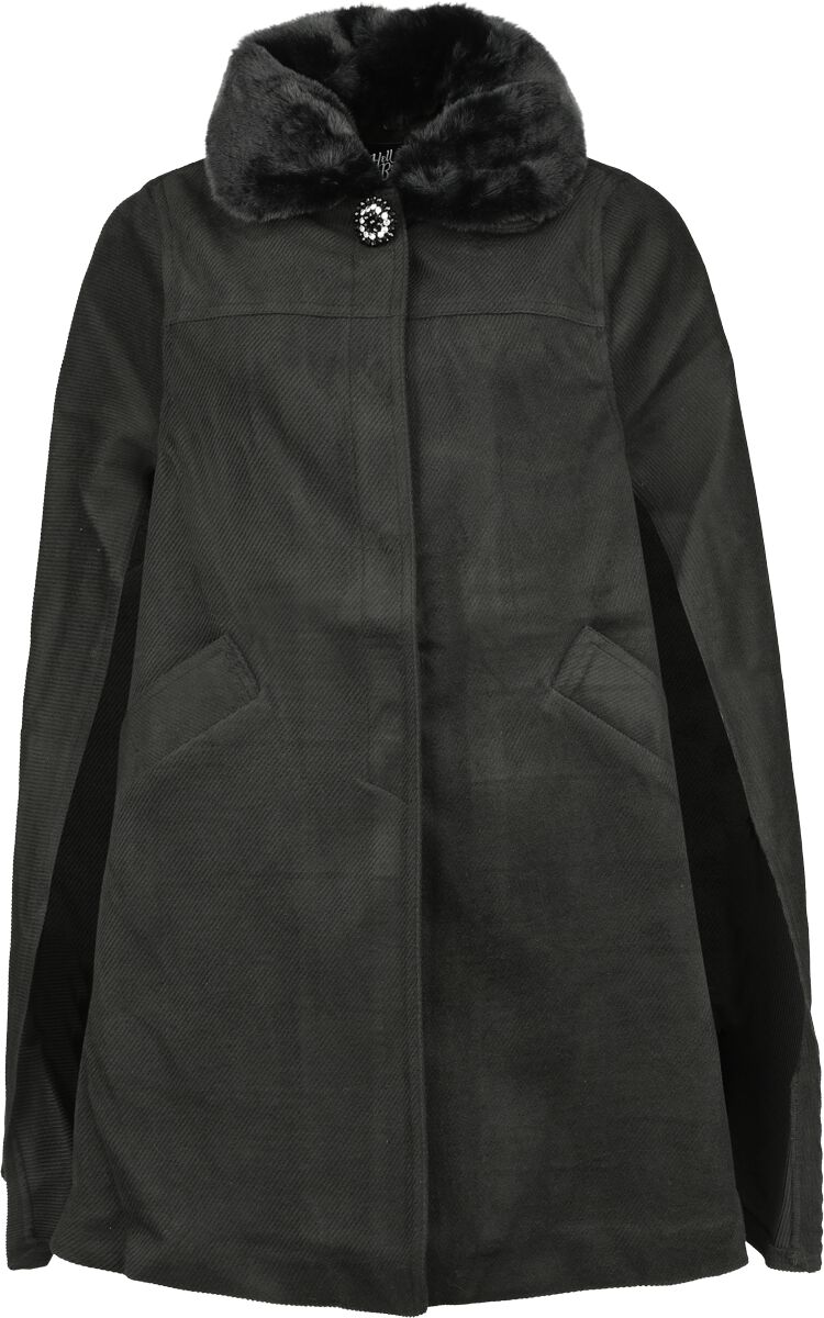 Image of Mantello Rockabilly di Hell Bunny - Devon cape coat - XS a XL - Donna - nero