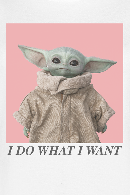 Star Wars The Mandalorian - I Do What I Want T-Shirt weiß