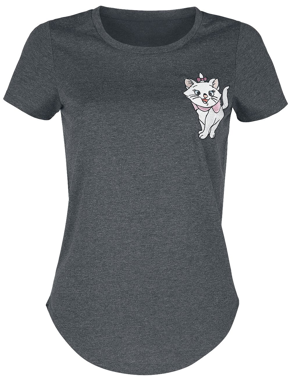 Image of Aristocats Aristocats - Marie Girl-Shirt grau meliert
