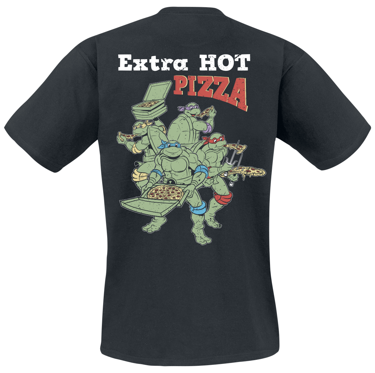 4250979884804 - Extra Hot Pizza T-Shirt schwarz in XXL
