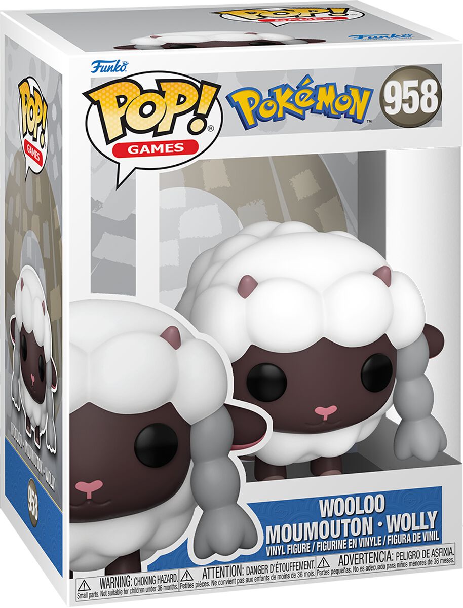 Levně Pokémon Vinylová figurka č.958 Wooloo - Moumouton - Wolly Sberatelská postava vícebarevný