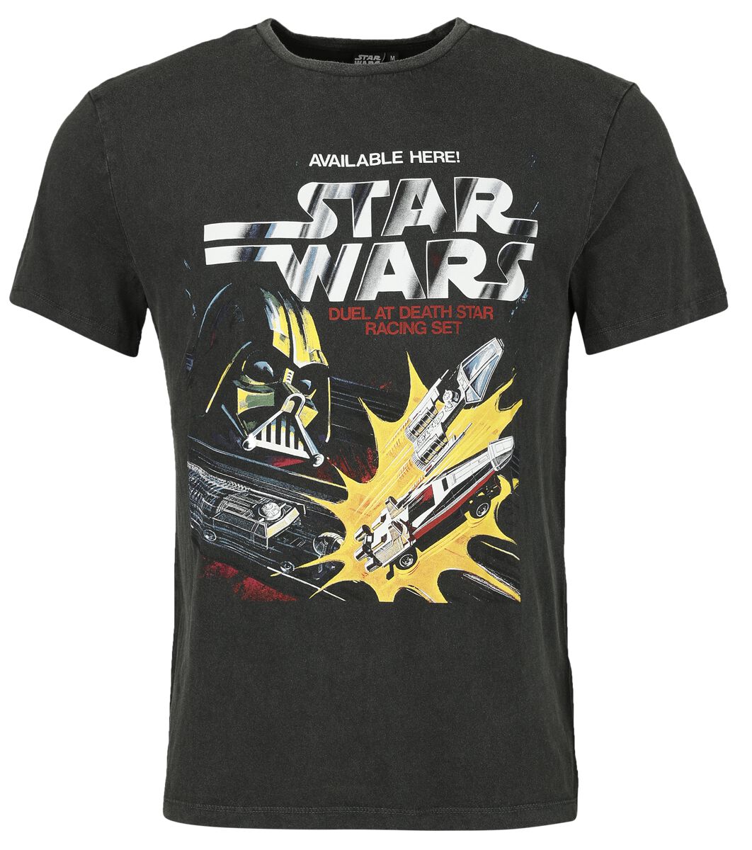 Star Wars T-Shirt - Classic - Racing Set - S bis XXL - für Männer - Größe S - schwarz  - Lizenzierter Fanartikel