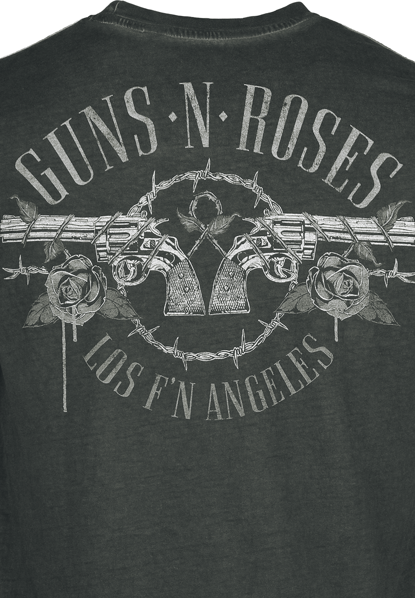 Thumbnail - Guns N' Roses Top Hat Skull T-Shirt grau in S
