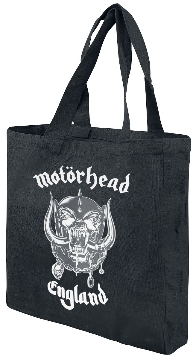 Motörhead England Shoulder Bag black white