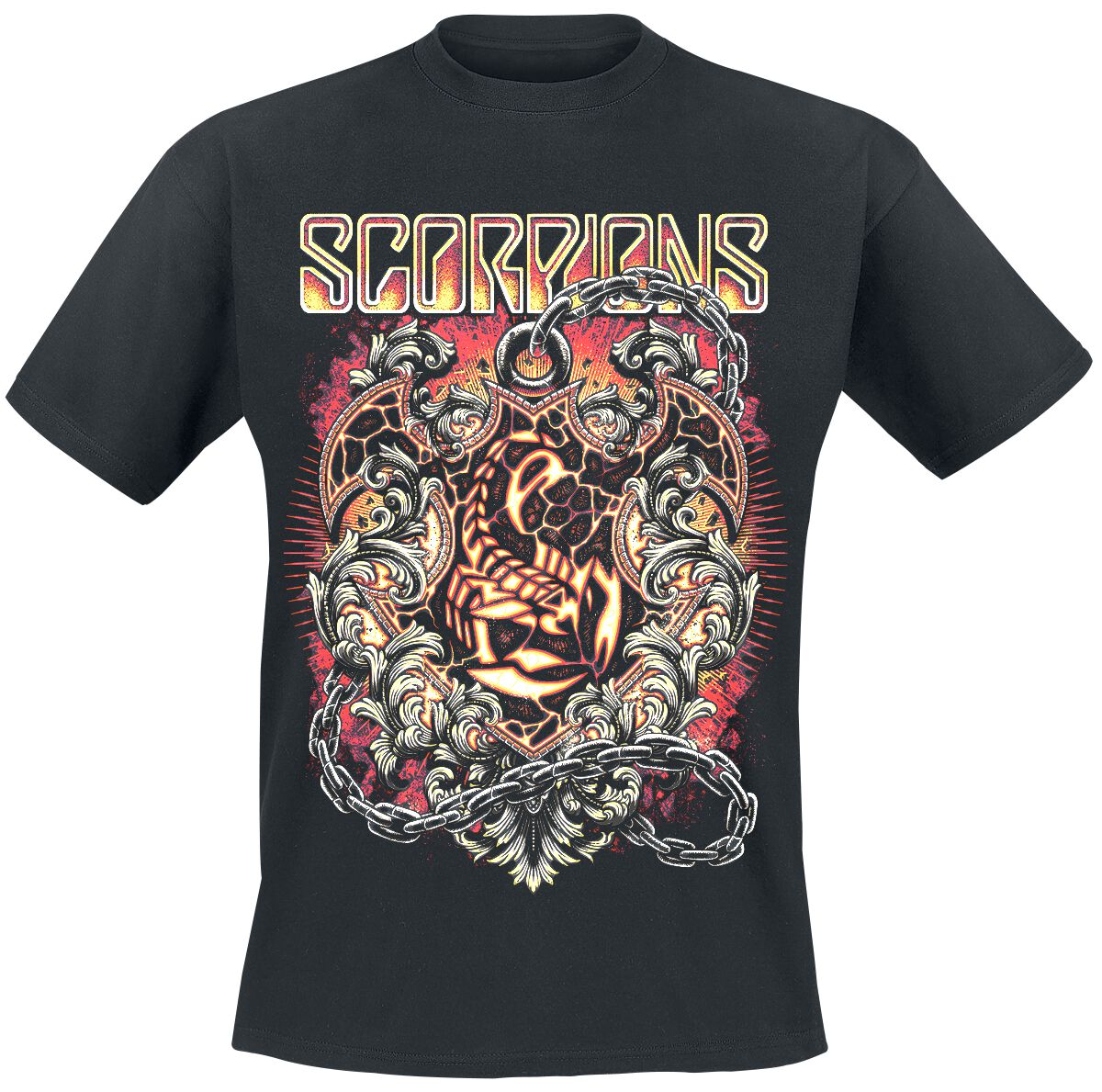Scorpions Crest In Chains T-Shirt schwarz in XXL