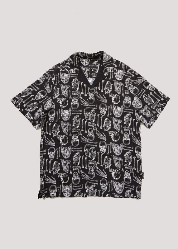 Camicia Maniche Corte Rockabilly di Chet Rock - Anatomist Shirt - S a XXL - Uomo - nero