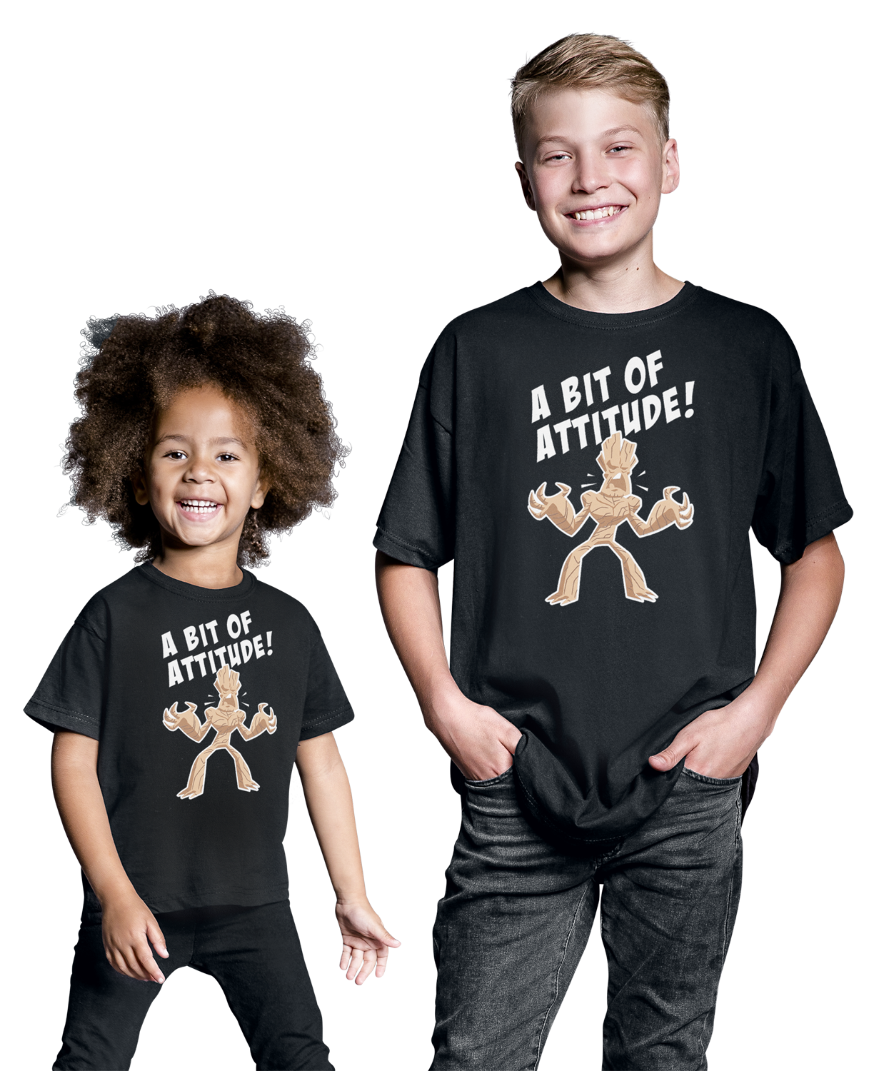 Guardians Of The Galaxy Kids - A Bit Of Attitude! T-Shirt schwarz