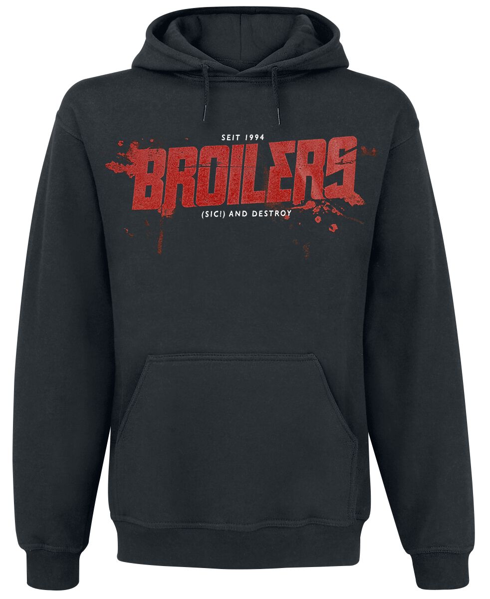 Broilers Kapuzenpullover - (Sic!) And Destroy - M bis XXL - für Männer - Größe M - schwarz  - Lizenziertes Merchandise!