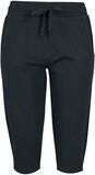 Ladies Terry 3/4 Jogging Pants, RED by EMP, Stoffhose