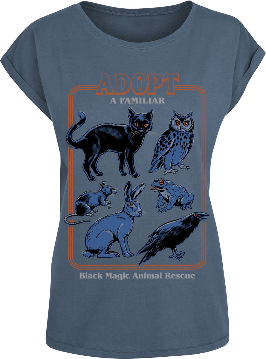 Steven Rhodes Adopt a Familiar T-shirt blue