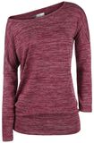Knitted Longsleeve, RED by EMP, Langarmshirt