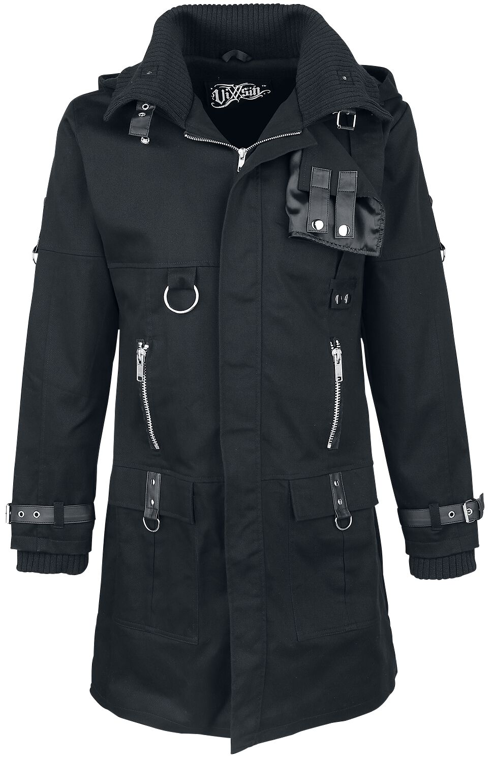 Vixxsin Eclusion Coat Mantel schwarz in XL