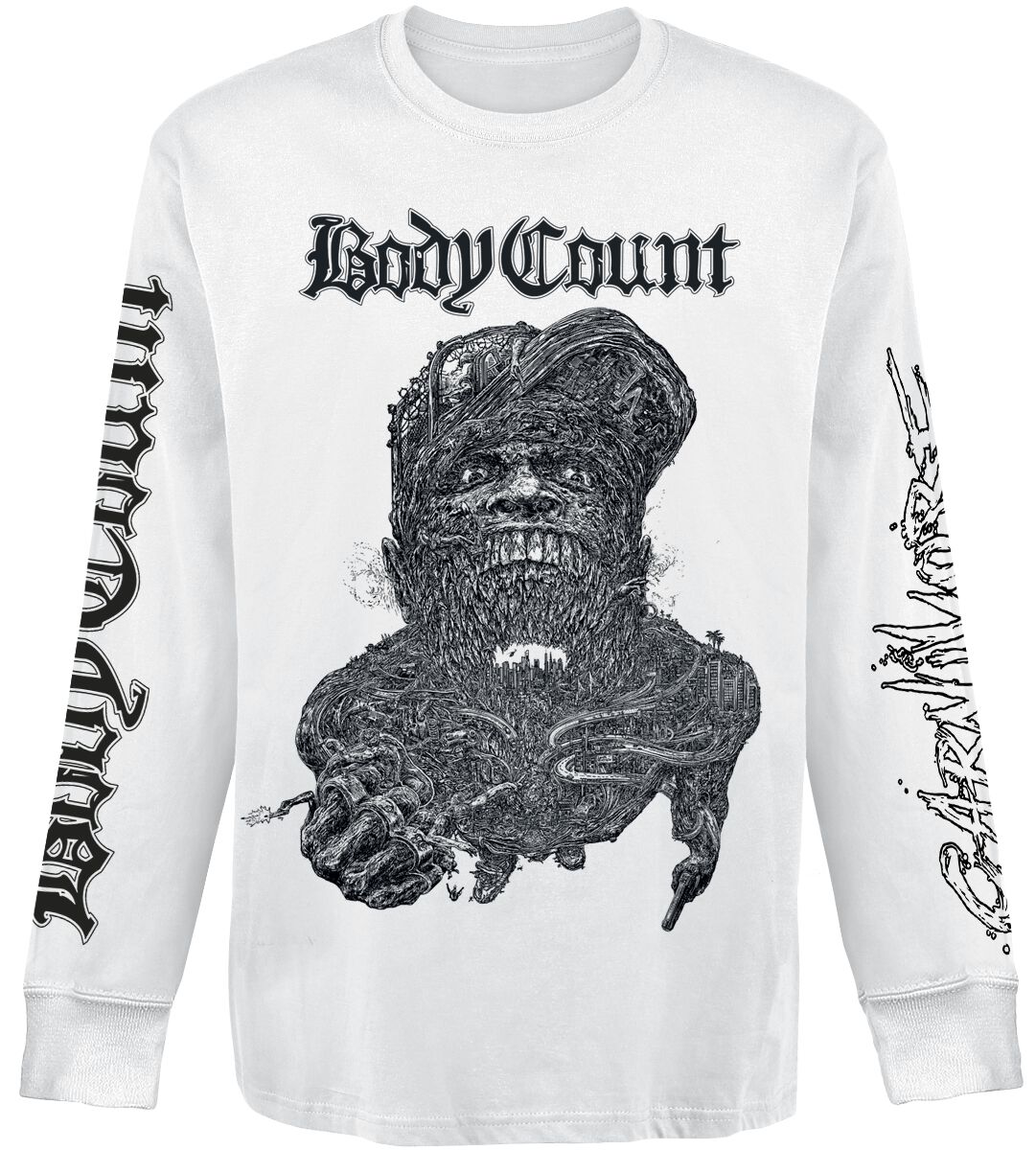 Body Count  Long-sleeve Shirt white