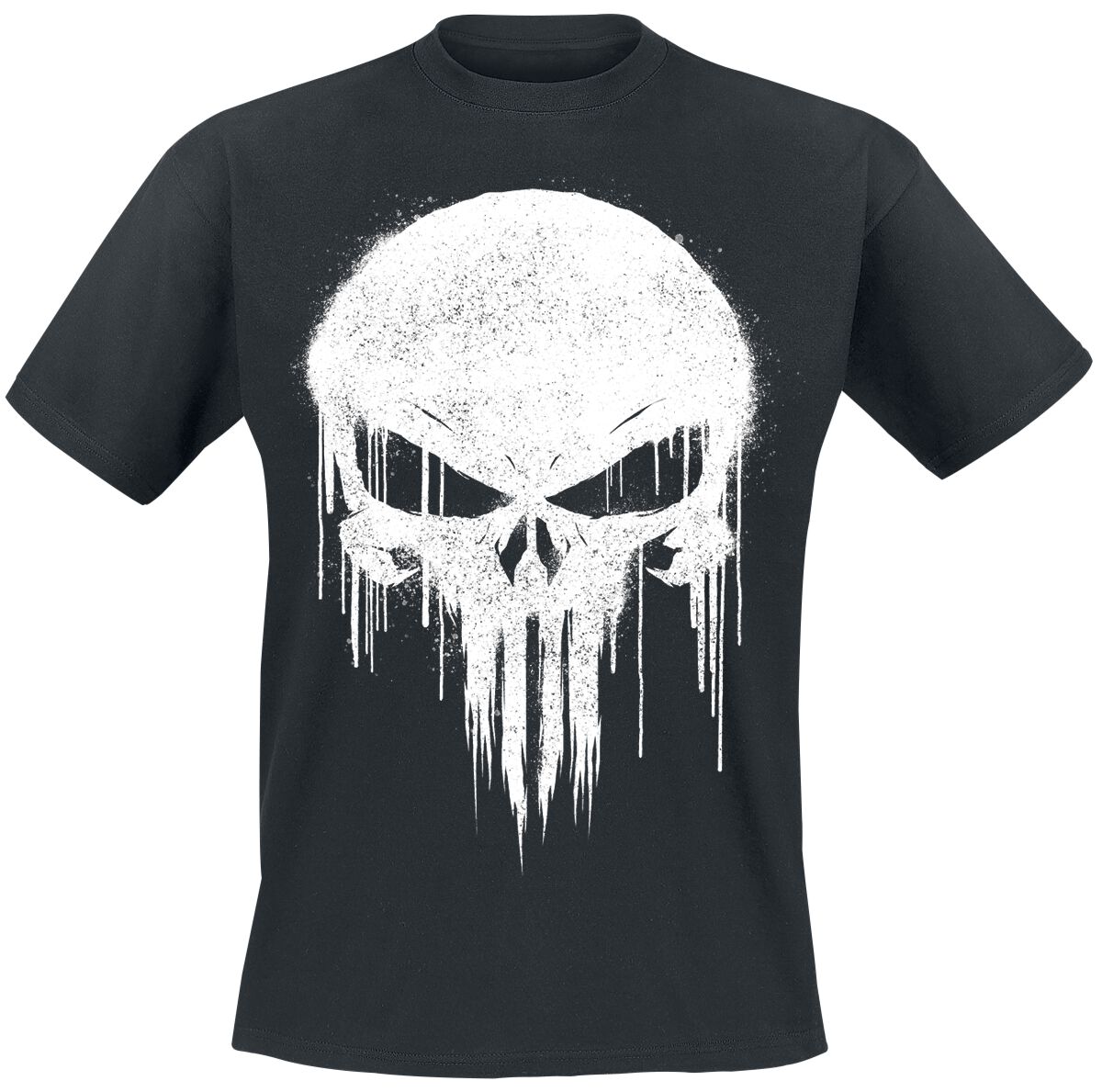 Marvel T-Shirt - Graffiti Skull - S bis XXL - für Männer - Größe L - schwarz - Lizenzierter Fanartikel - Männer - male