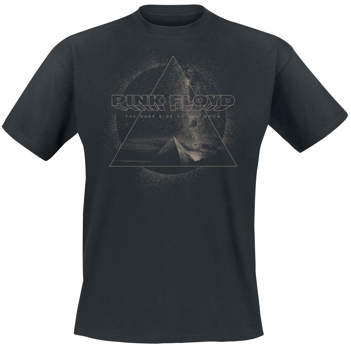 Pink Floyd Pyramid Triangle T-Shirt schwarz in S