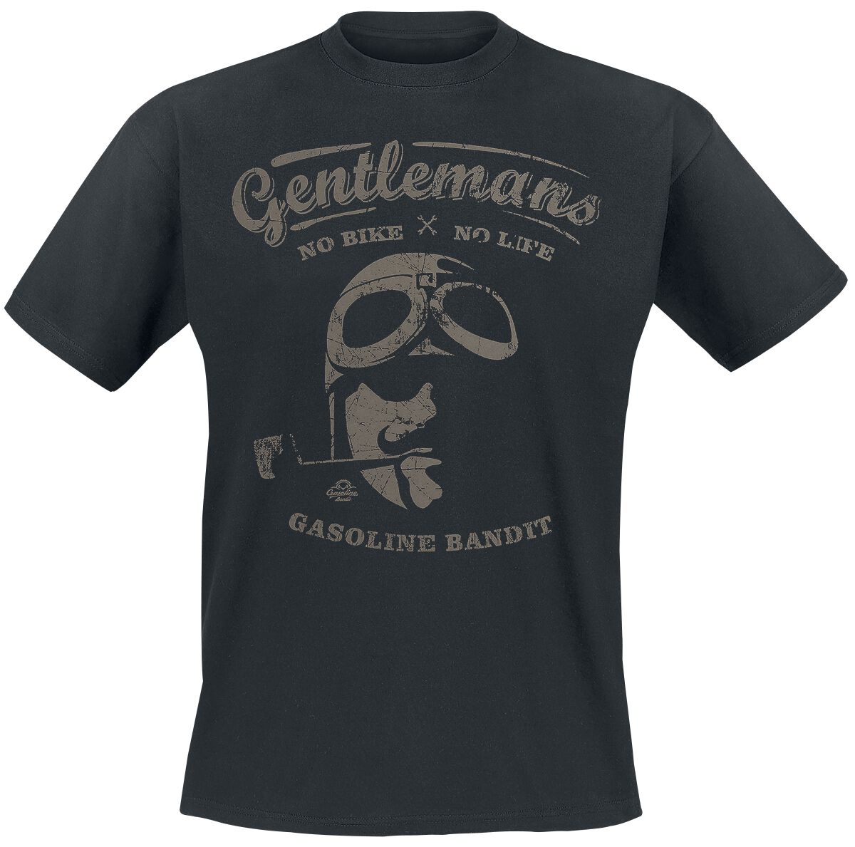 Gentlemen T-Shirt schwarz von Gasoline Bandit