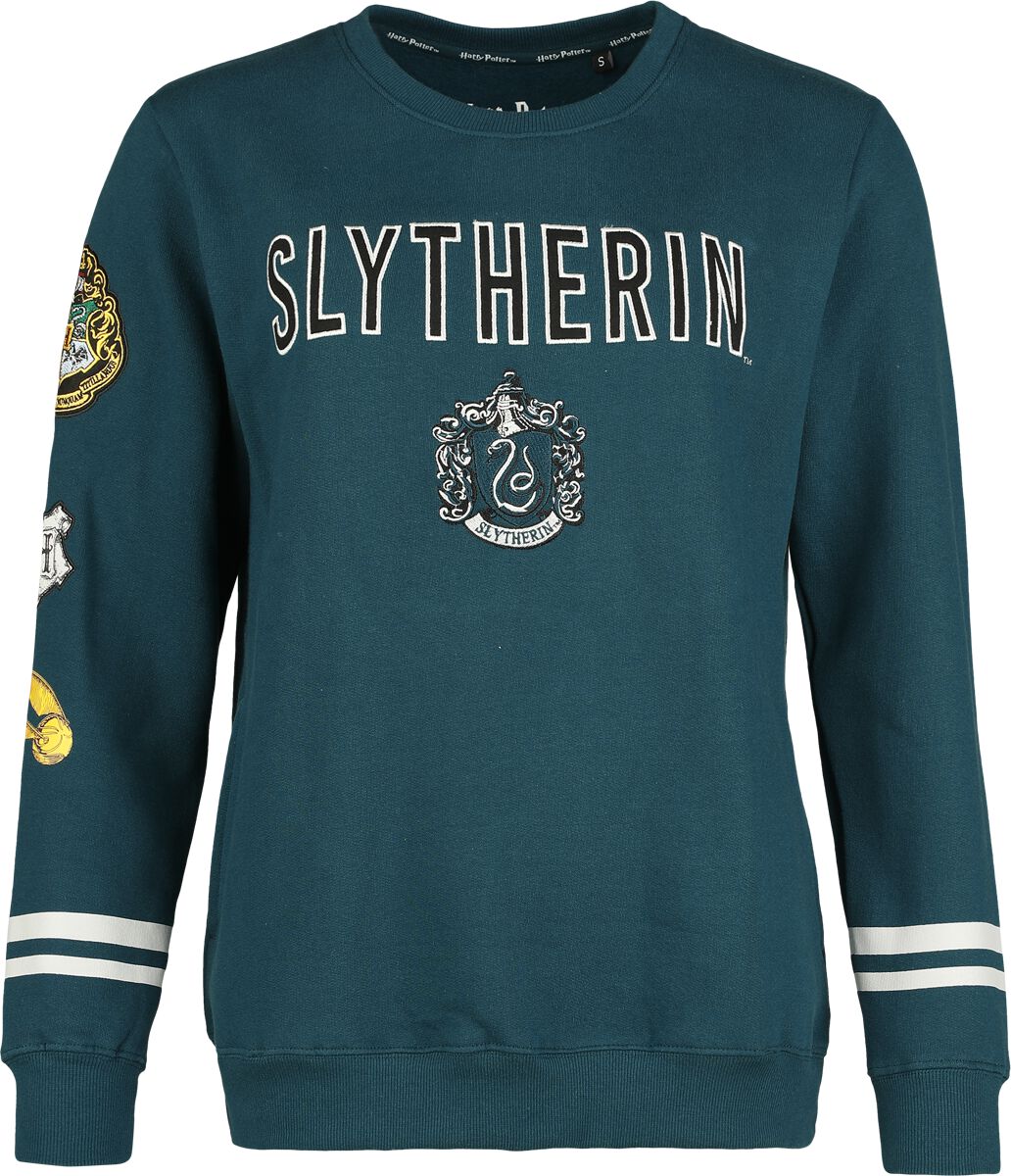 Harry Potter Sweatshirt - Slytherin - Antic - S bis XXL - für Damen - Größe S - grün  - Lizenzierter Fanartikel