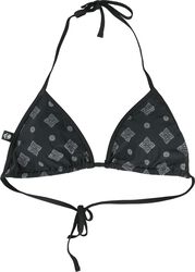 Bikini Top With Celtic Prints, Black Premium by EMP, Bikini-Oberteil