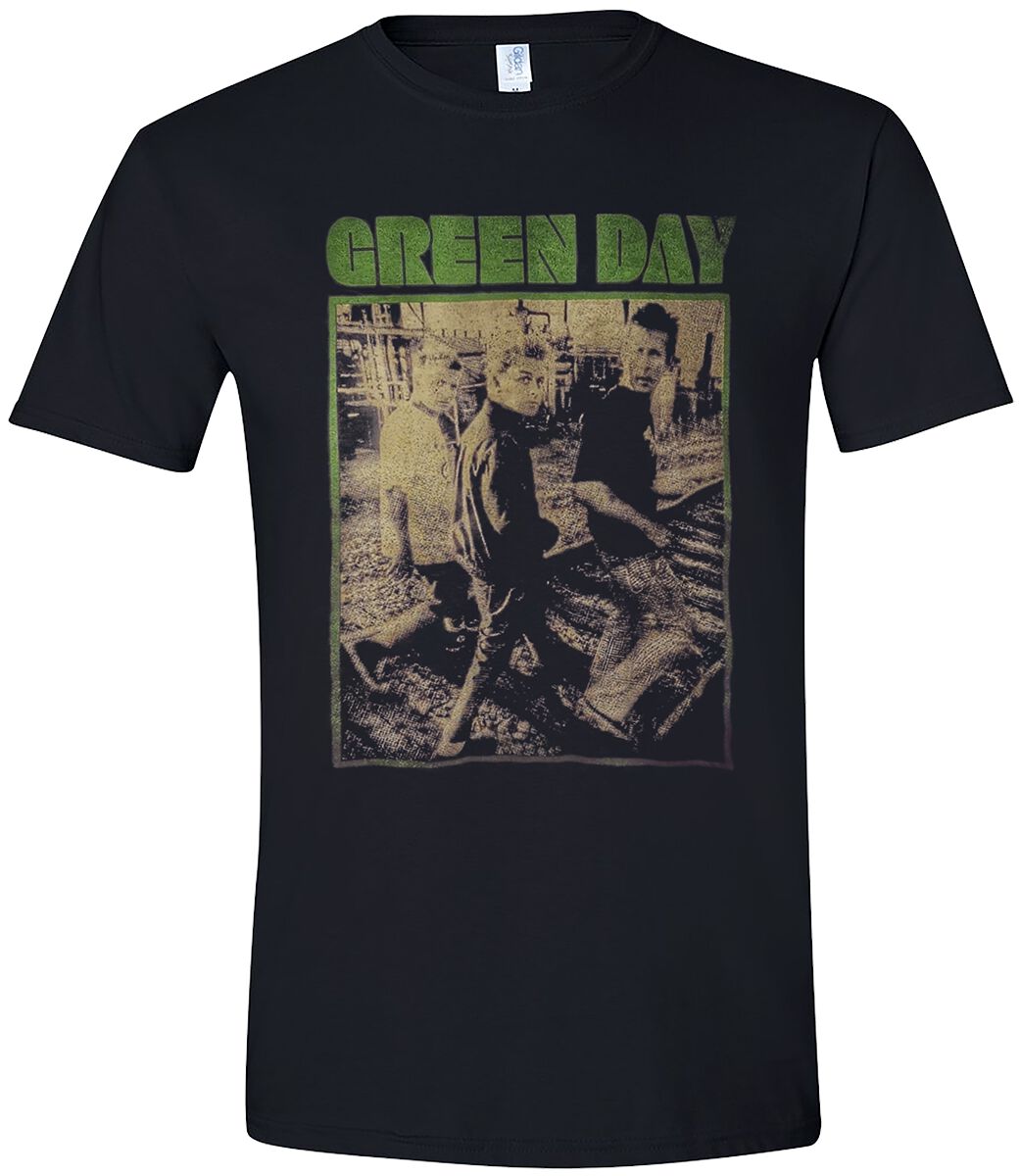 Green Day T-Shirt - Train Tracks Revolution - S bis XL - für Männer - Größe S - schwarz  - Lizenziertes Merchandise!