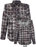 Checkered Application Shirt, Rock Rebel by EMP, Flanellhemd