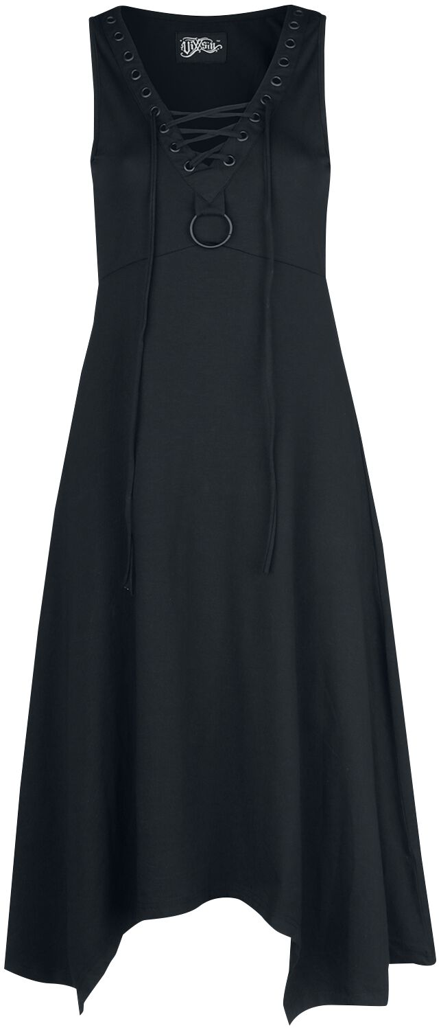 Vixxsin - Gothic Kleid knielang - Mora Dress - S bis 4XL - für Damen - Größe M - schwarz
