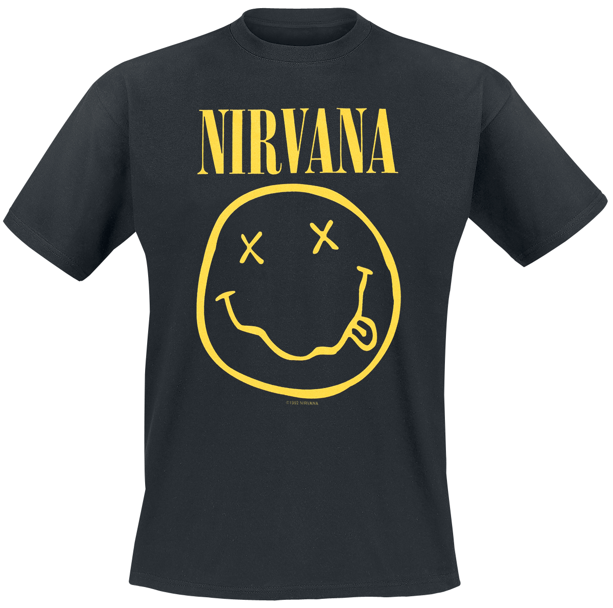 Nirvana  T-Shirt - Logo - for Men - black