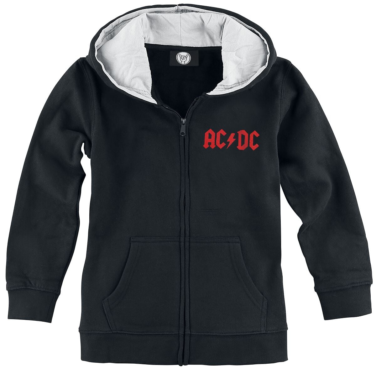 Kinder Hoodie Black Ice | AC/DC Kapuzenjacke | EMP