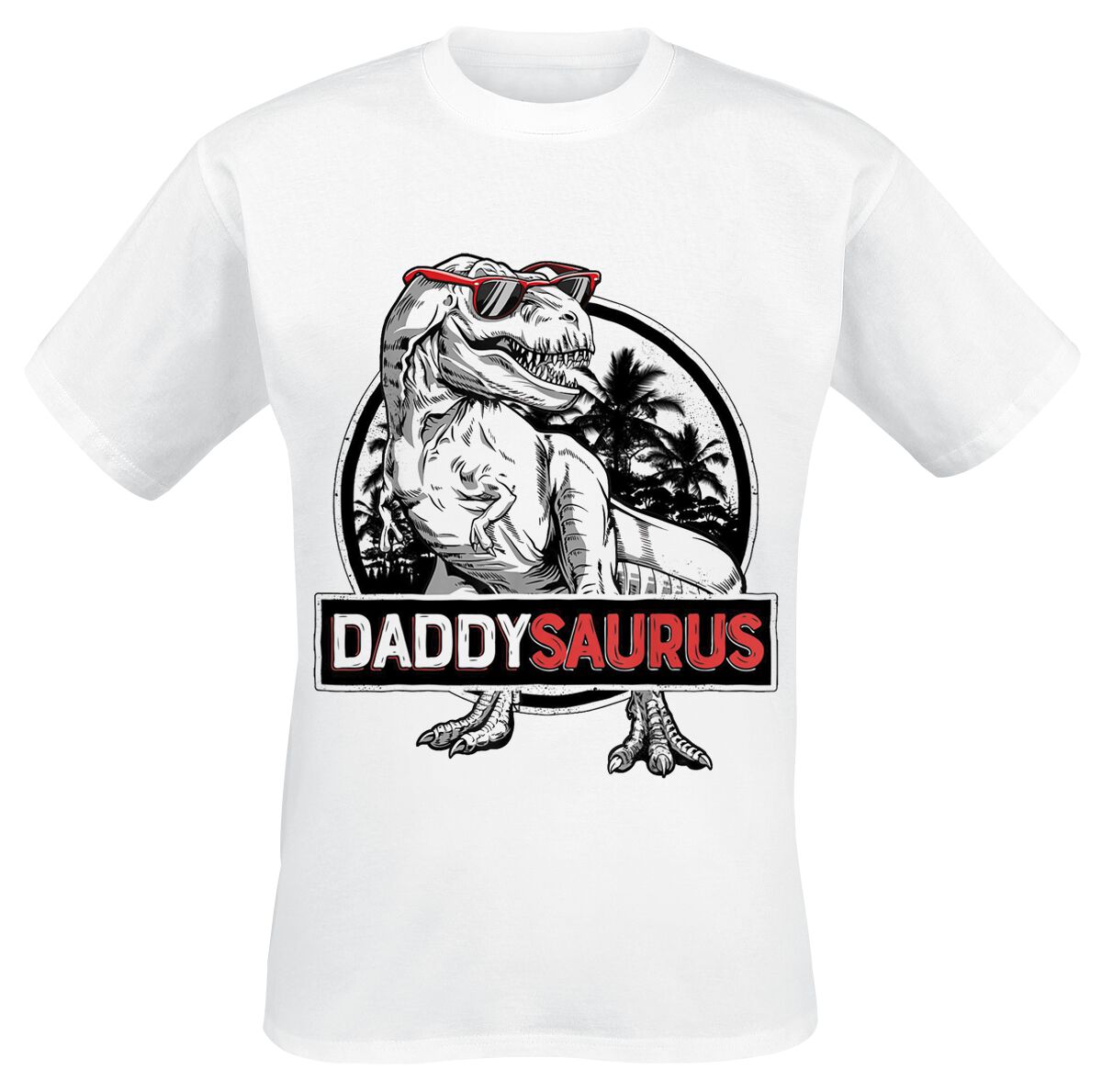 Family & Friends Daddysaurus 2 T-Shirt white