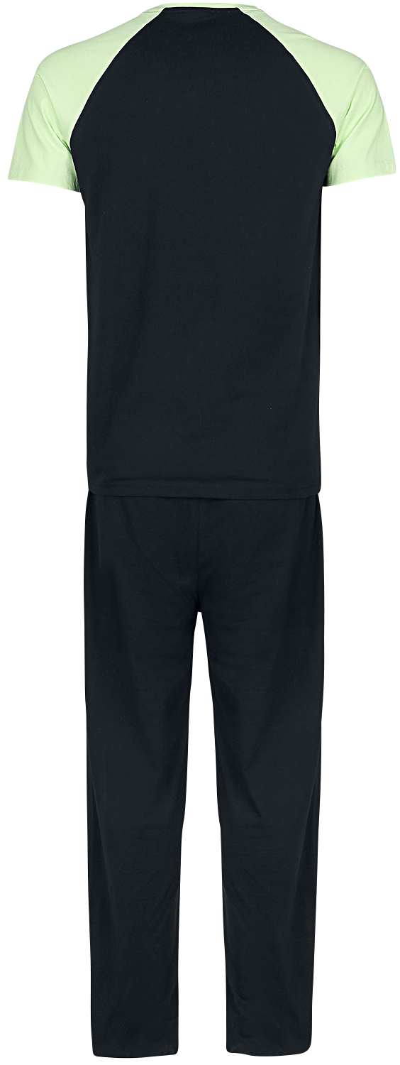 Star Wars The Mandalorian - Don`t Push My Buttons - Grogu Schlafanzug schwarz