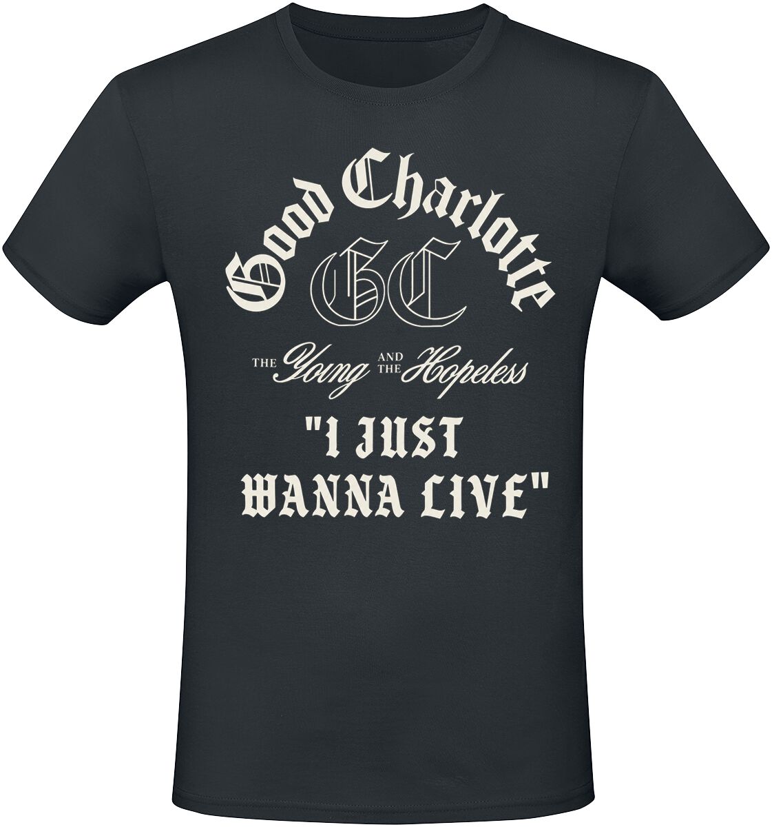 Good Charlotte T-Shirt - I just wanna live - S bis 3XL - für Männer - Größe S - schwarz  - Lizenziertes Merchandise!